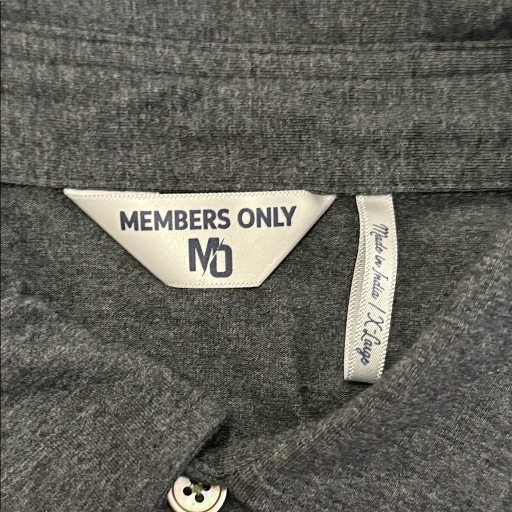 Members Only Charcoal Polo Shirt for Men Sz XL New without label - Picture 3 of 10